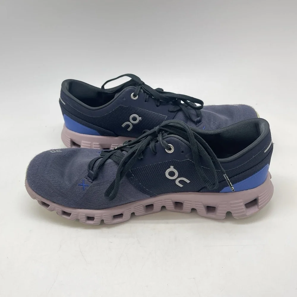 On Cloud X 3 Sneakers Womens 9.5 60.98689 Purple Running Athletic‎ Gym Shoes